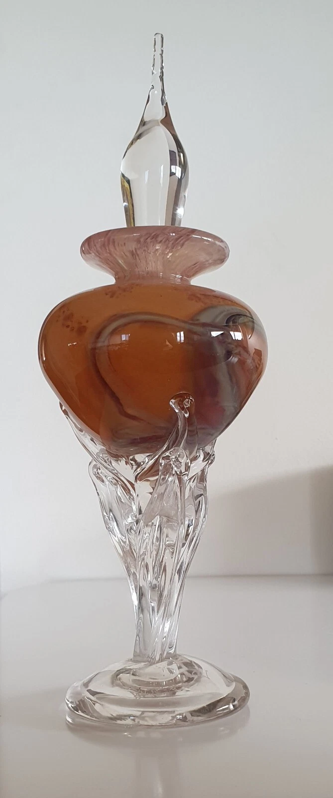 Australian Richard Lamprecht "Ricardo Glass" Perfume Bottle Orig. Stopper 21cm - Image 2