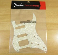 Fender HSS Stratocaster Pickguard Aged Moto Pearl Fender Fat Strat Pickguard