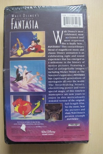 Walt Disney's Masterpiece Fantasia (VHS, 1991) BRAND NEW, SEALED WALT DISNEY - Bild 2 von 4