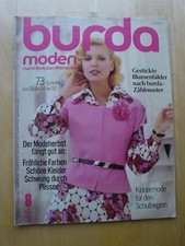 Burda Moden 08/72 August Scottenrock Sweter Swetry z dzianiny Gorset Spodnie Garnitur lata 70. J