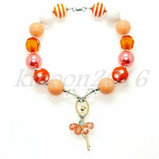 Fashion Women Beautiful Dance Girl Chunky Beads Kids Bubblegum Gumball Necklace