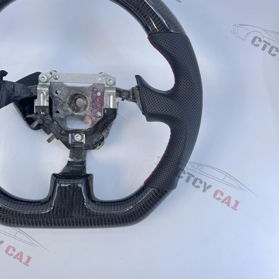 Custom Carbon Fiber Steering Wheel For Honda S2000 2000-2009 Civic (SI) 2002-05 - Image 2 of 4