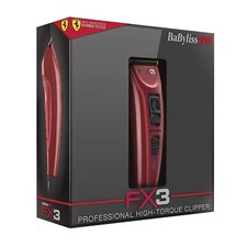 Babyliss Pro FX3 Red Ferrari Designed Cordless Adjustable Clipper FXX3C NEW