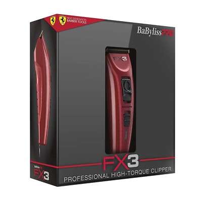 Babyliss Pro FX3 Red Ferrari Designed Cordless Adjustable Clipper