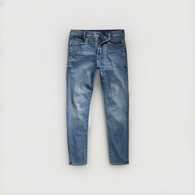 G-Star Raw D-Staq 3D Slim Jeans Men's Sz 32 x 34 Superstretch Faded Cascade NEW
