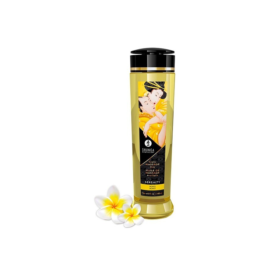 Huile de massage Serenity Monoï 240mL SHUNGA élixir de soin premium