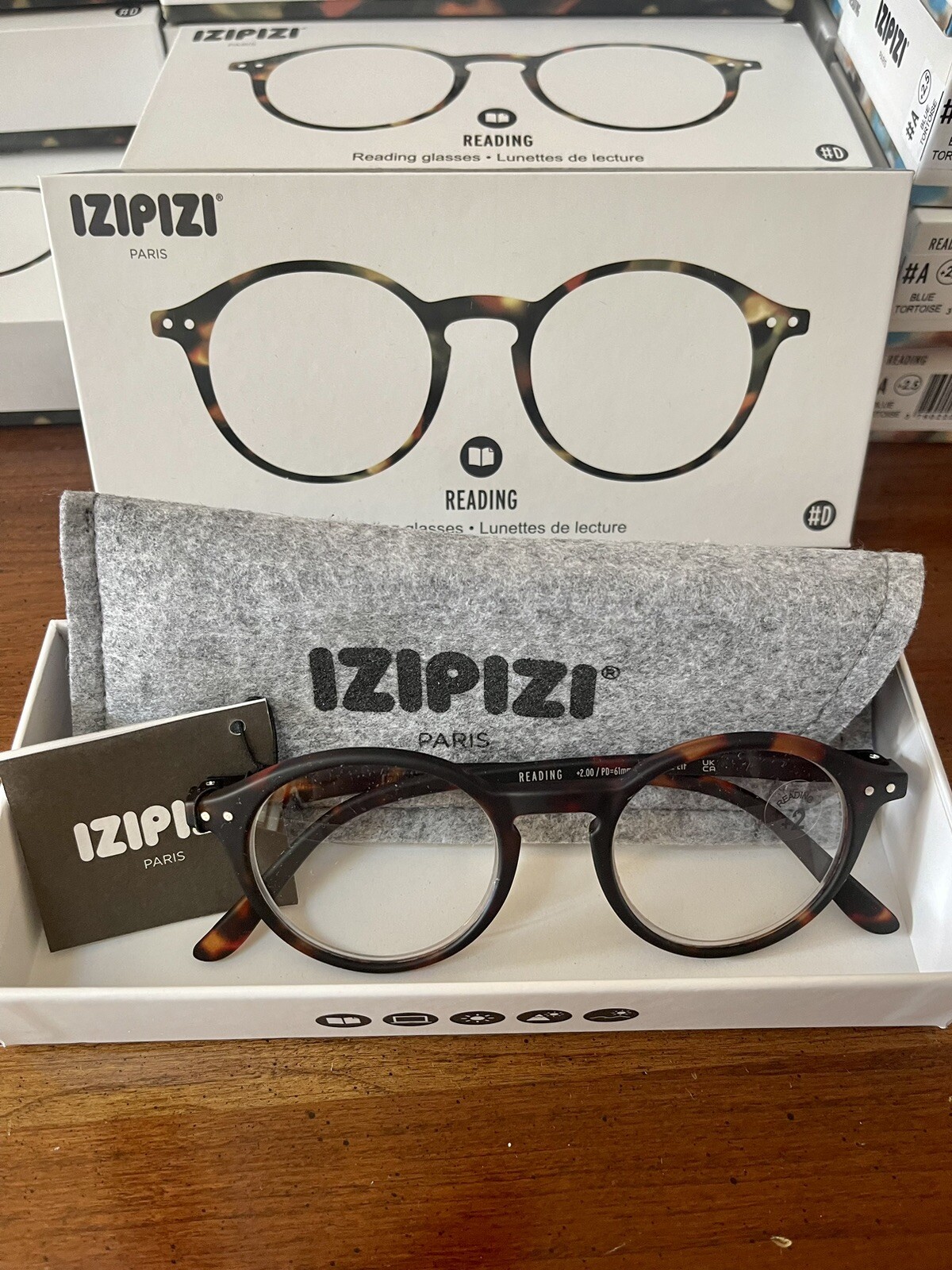 Izipizi High End Reading Glasses D +2.0 Tortoise MultiRetail 49.95