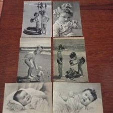 lotto 6 cartoline bambini Vintage Anni 30 40 50