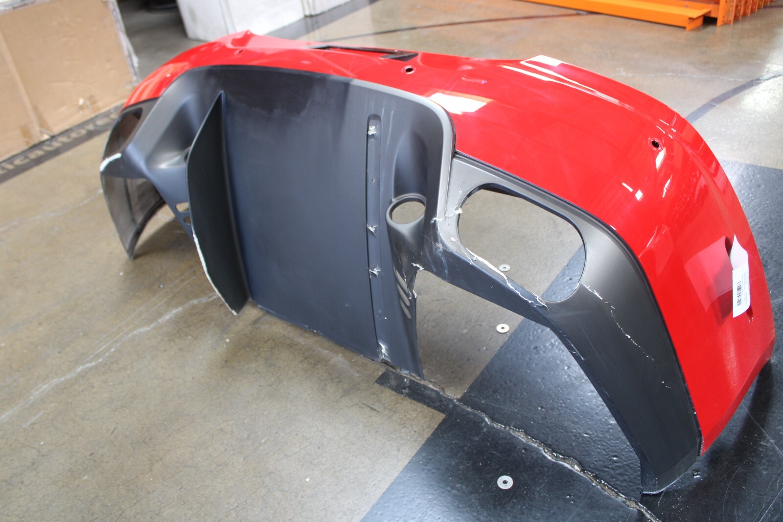 Ferrari 599 GTB, Rear Bumper Cover w/ Sensor Option, Dmg, Used, P/N 82902010