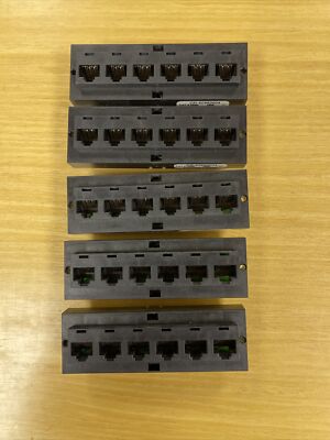 5 x ORTRONICS OR-60960004 CAT6 6-PORT PATCH PANEL lot, Quick USA shipping