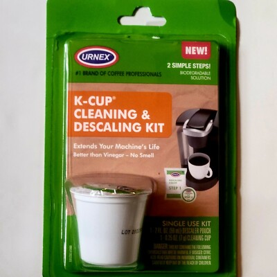 Coffee Machine K-Cup Descaling Cleaning Kit Simple Steps Single