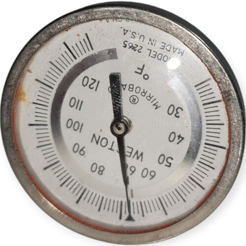 Weston #2265 1 5/8" Diameter Darkroom Dial Thermometer With 6" Stem - Picture 3 of 5
