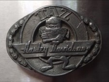 Vintage HARLEY DAVIDSON TAZ Belt BUCKLE 1993 Warner Bros Buckles of America
