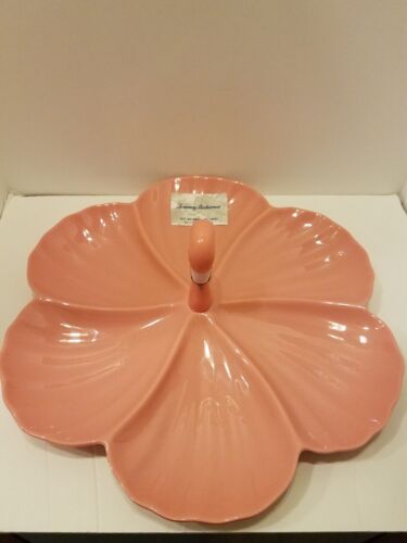 Tommy Bahama Pink Flamingo Melamine Divided Serving Platter Tray - Picture 2 of 5