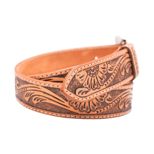 Resistance Argentinian Full Grain Leather Belt – Western, Tooled, Cowboy Belt - Picture 17 of 31