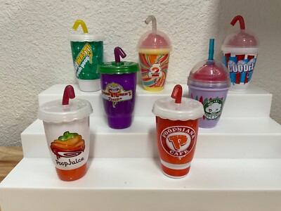 Poopsie Slime Surprise Spoof Drink Containers Only Lot of 7 No Slime