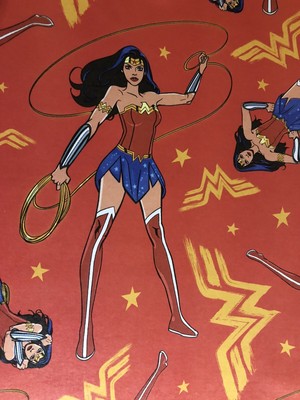 wonder woman wrapping paper