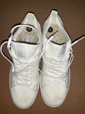 Puma Basket SUEDE Evoknit 3D Off White Trainers 363650 02 B102DE