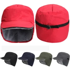 Winter Military Caps with Ear Flap Waterproof Army Cap Cadet Hats for Men Women