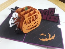 Lovepop Pumpkin Carving Madness 3D Pop Up Card LP1872 HALLOWEEN Boston