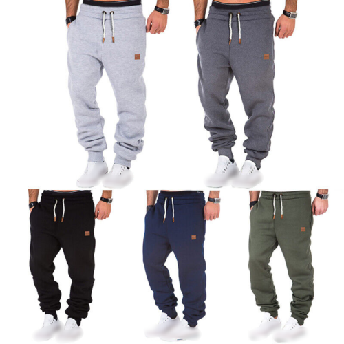 Men's Sweatpants Joggers Fleece Lined Active Casual Warm Trousers Track Pants - Picture 1 of 15