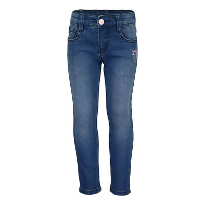 Blue Seven Kinder Mädchen Jog-Jeans Jeanshose 5-Pocket-Stil Kleine Stickerei