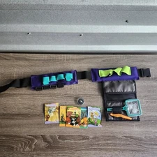 Vintage 1994 Wild Planet Toys Explorer Belt  - Butterfly Net, Compass, Cards