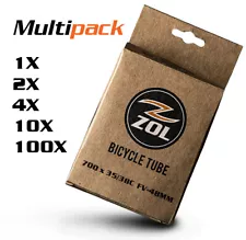Zol Bicycle Bike Inner Tube 700x35c Presta/French 48mm Valve