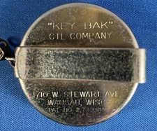 Key-Bak CTL Company Metal Retractable Belt Key Chain Wausau Wisconsin vintage 