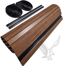 Tambour Door ( Roller Door ) Campervan Motorhome Quality Woodgrain Walnut finish