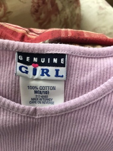 Girl's Denim Skirt and Matching Purple Top in Size 8 From Genuine Girl Brand - Picture 4 of 8