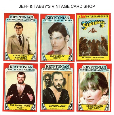 1980 Topps Superman II /2  CARDS & STICKERS/SEE DROP DOWN MENU 4 CARD U WILL GET