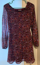 girls floral ruffle dress size 16