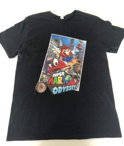 Super Mario Odyssey Men's L T-Shirt Licensed NES N