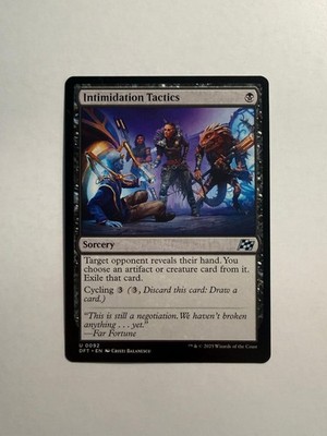 Intimidation Tactics 92 MTG Aetherdrift