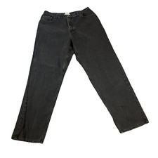 LL Bean Original Fit Relaxed Straight Leg Jeans Womens 16 MT READ