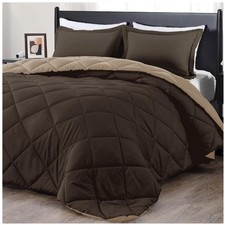 3-Piece Queen Comforter Set - Reversible Bedding Ensemble