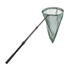 Professional Insect and Butterfly Net with 14" Stainless Ring, 26" Net Depth, St