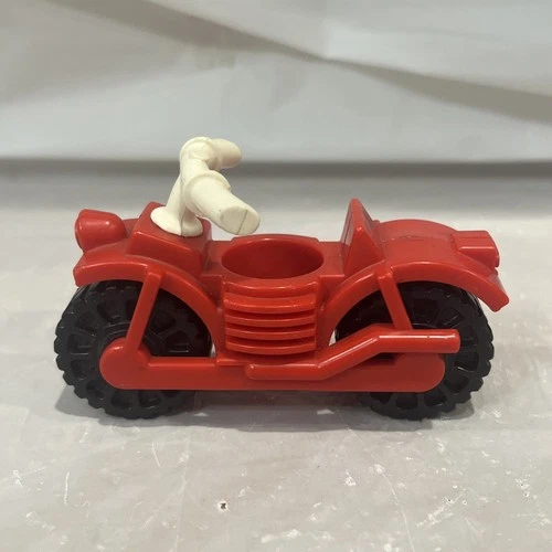 Fisher Price Vintage Little People Pop up Camper Red Motorcycle