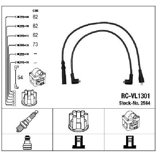 ZüNdleitungssatz FüR Volvo 240 P242 P244 P245 2.0 2.1 2.3 78 Bis 86 NGK Teil Neu-image