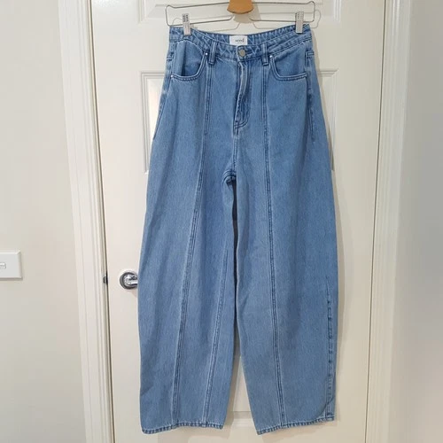 Women's SEED 8 AU Seam Front Barrel Denim Jeans Mist Blue | 3+ Extra 10% Off