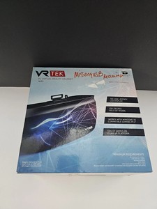 VR TEK WVR1 VR PC Virtual Reality Headset (for parts) missing one usb part