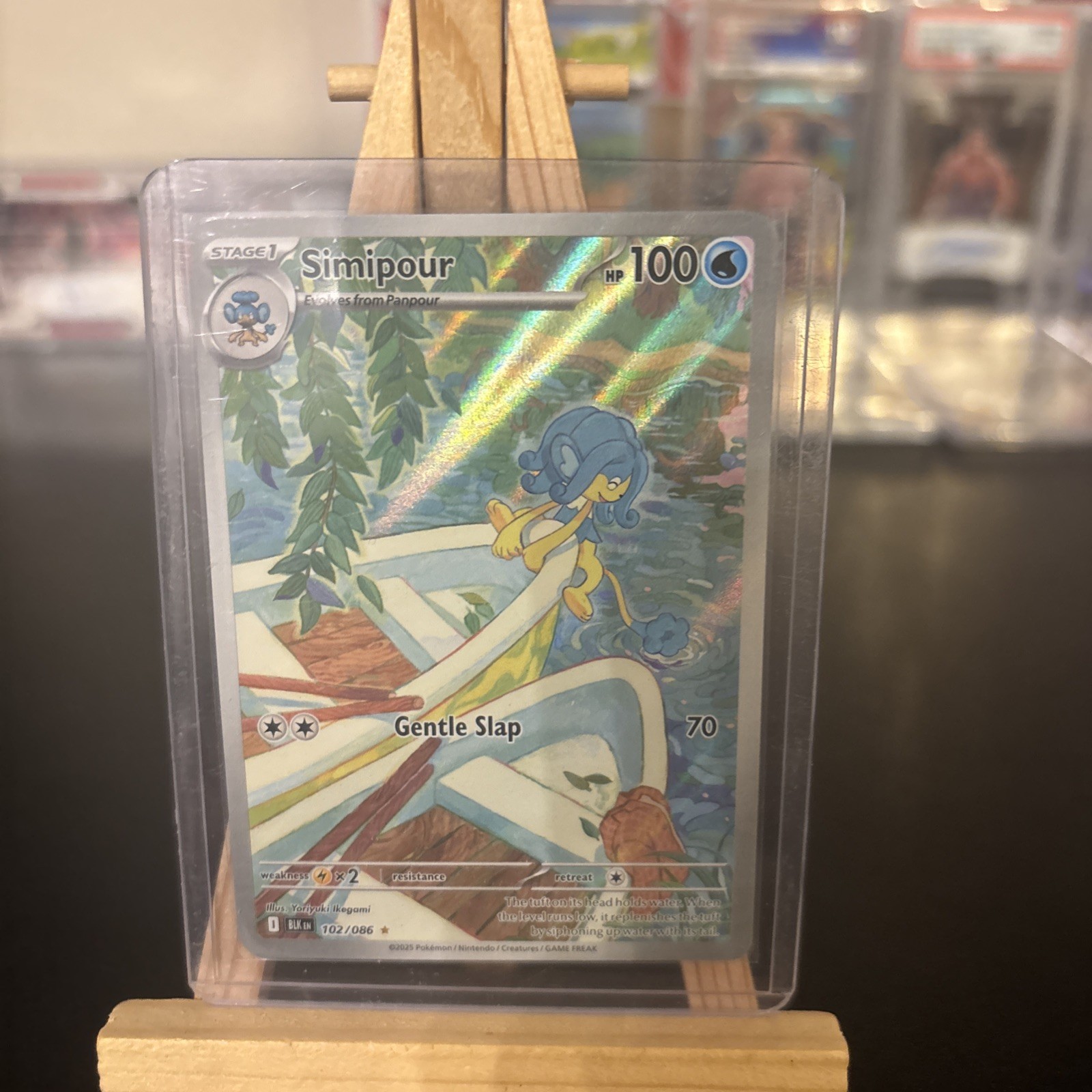Simipour 102/086 Black Bolt Illustration Rare Pokemon Card Near Mint