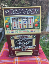 Jackpot Sammler-Geldspielautomat Slotmaschine mit Licht Sound Holzgehäuse radio