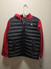 Nike Air Jordan Jumpman Full Zip Hoodie New With Tags Puffer Vest Kids Medium