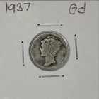 1937 Good Mercury Dime