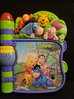VTech Winnie the Pooh Slide n Learn Storybook Interactive Talking Book VIDEO!