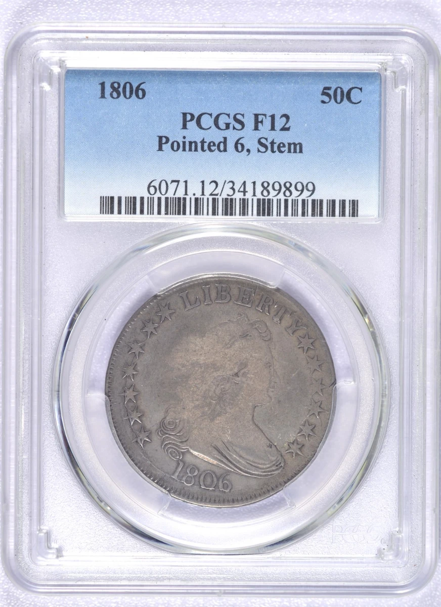 1806 Year Silver US Early Half Dollar Coins (1794-1839) for sale