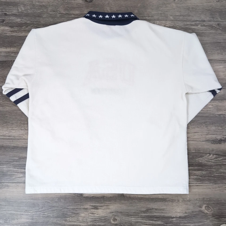 Pullover polar vintage años 80 EE. UU. Competición Juegos Olímpicos manga larga cuello estrellas L Foto 4 de 4