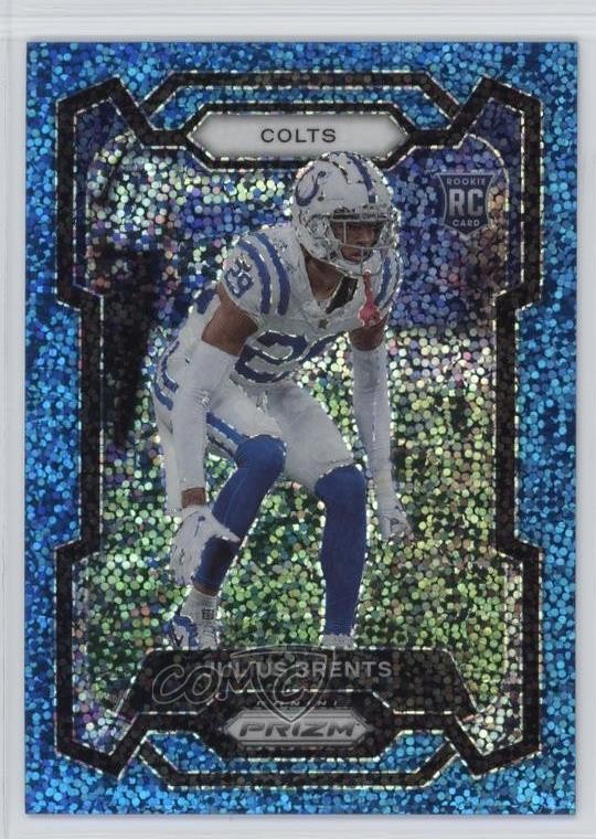 Julius Brents Panini Prizm #346 Blue Sparkle